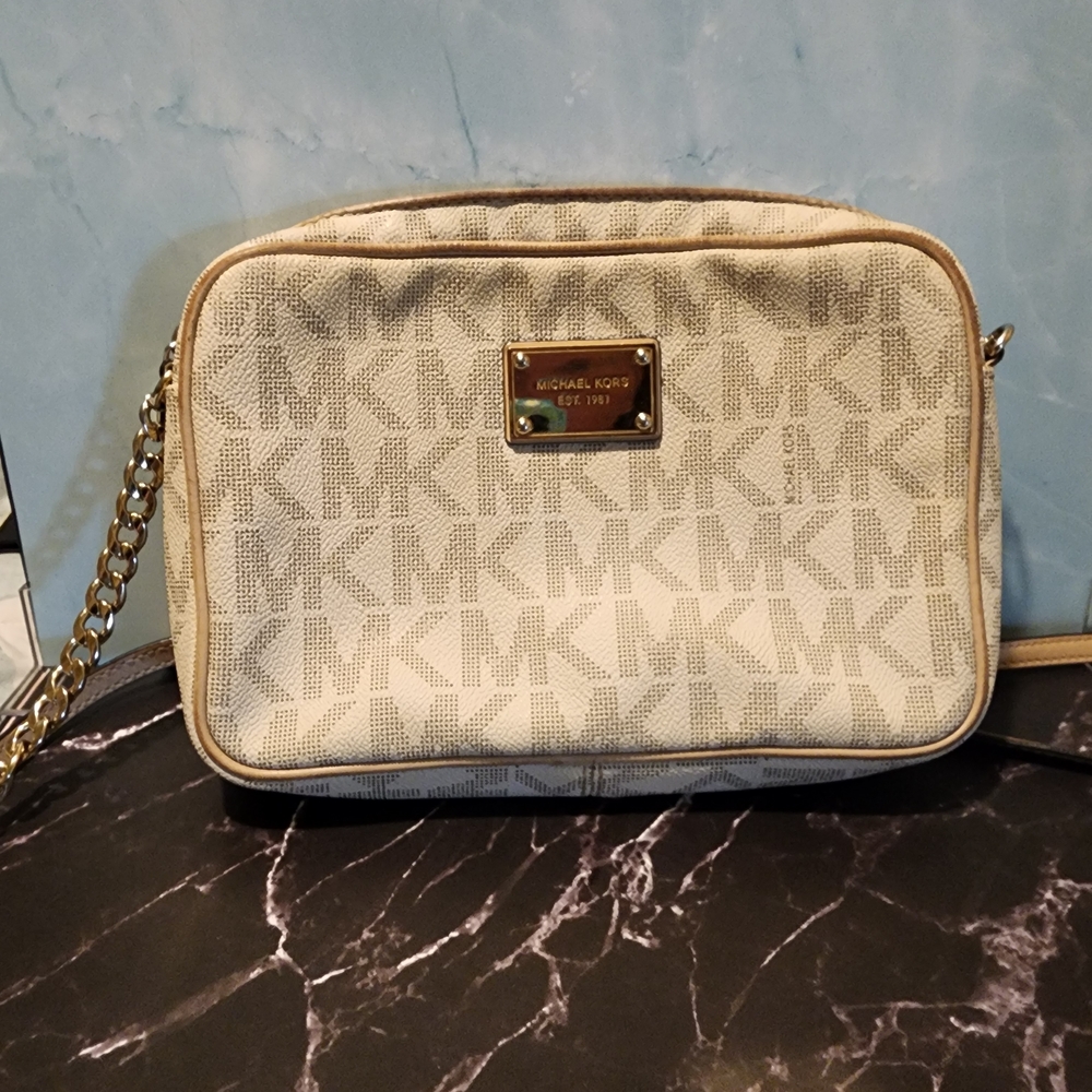 Michael Kors Cream Crossbody Bag